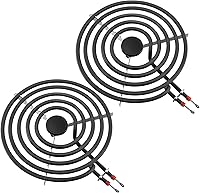 2-Pack MP21YA 8" Electric Stove Burner Elements 2100W Replacement for Whirlpool Kenmore Maytag Hardwick - AMI PARTS
