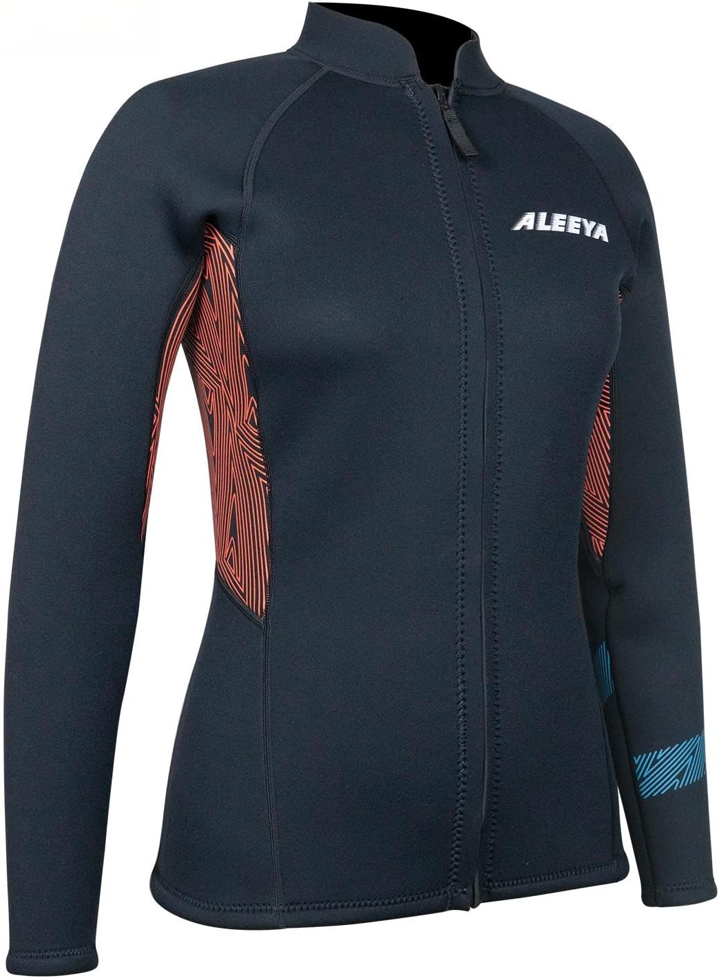 Layatone Wetsuit Top Women, 3mm Wetsuits Jacket Long Sleeve Neoprene Tops for Water Aerobics Diving Surfing Swimming - Image 4