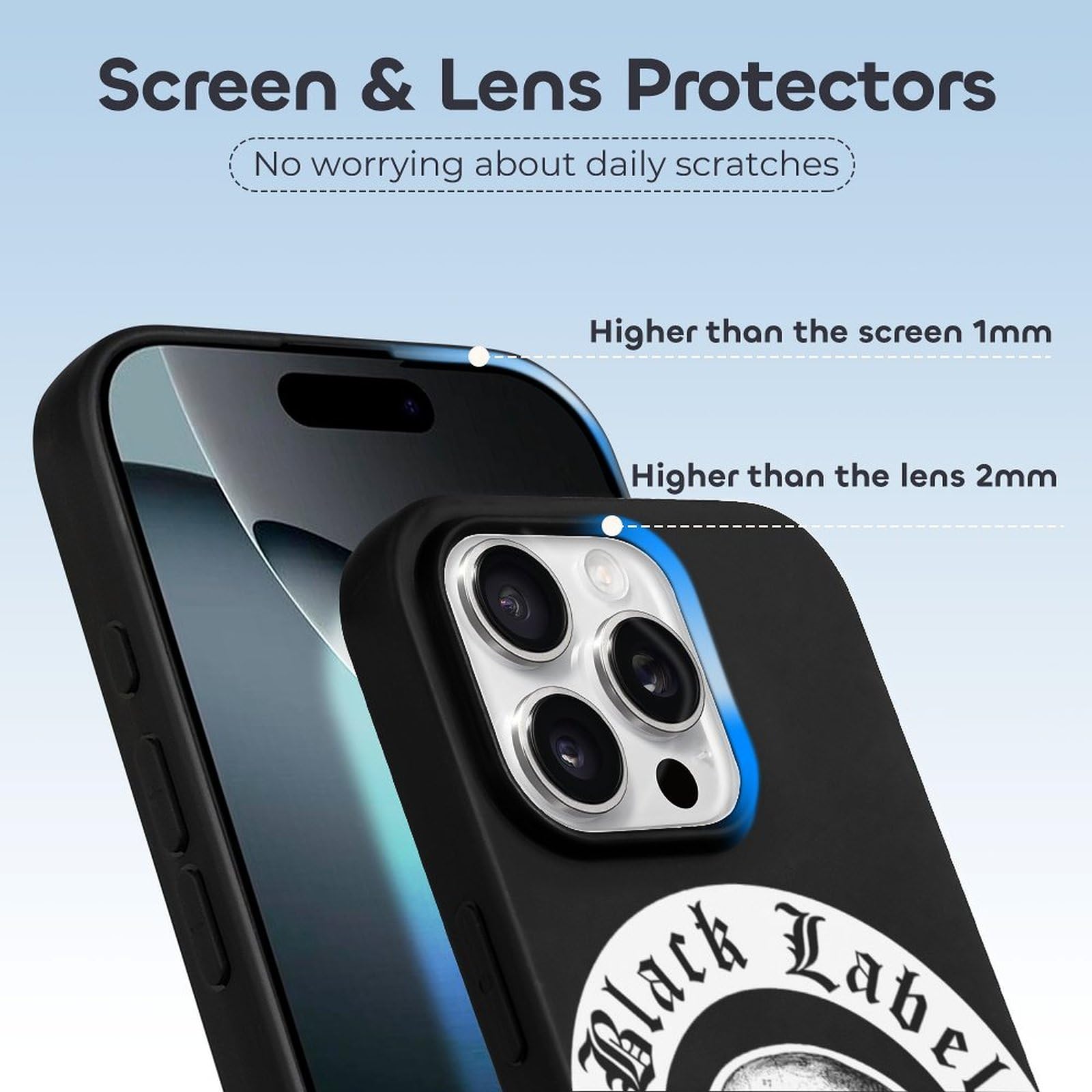 Amazon.co.jp: Phone Case for iPhone 16 Pro ケース Black Label