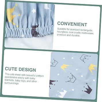 Kisangel Removable Crib Mattress Cover Bassinet Mattress Pad Fitted Sheet Lovely Summer Print