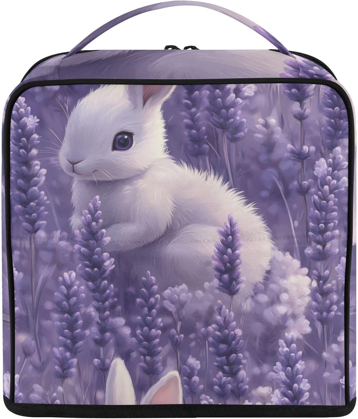 Standing Makeup Bag Cute Rabbit Art Toiletry Bag