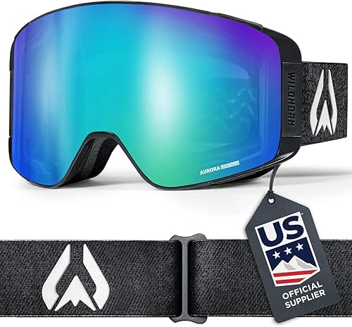 Miniatura 1 de Wildhorn Pipeline - Gafas de esquí con visión ancha antivaho, unisex, cilíndricas, para snowboard