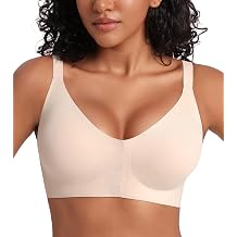 HACI Seamless Front Closure Posture Bra for Women,Wireless Smooth X-Back Support Bra