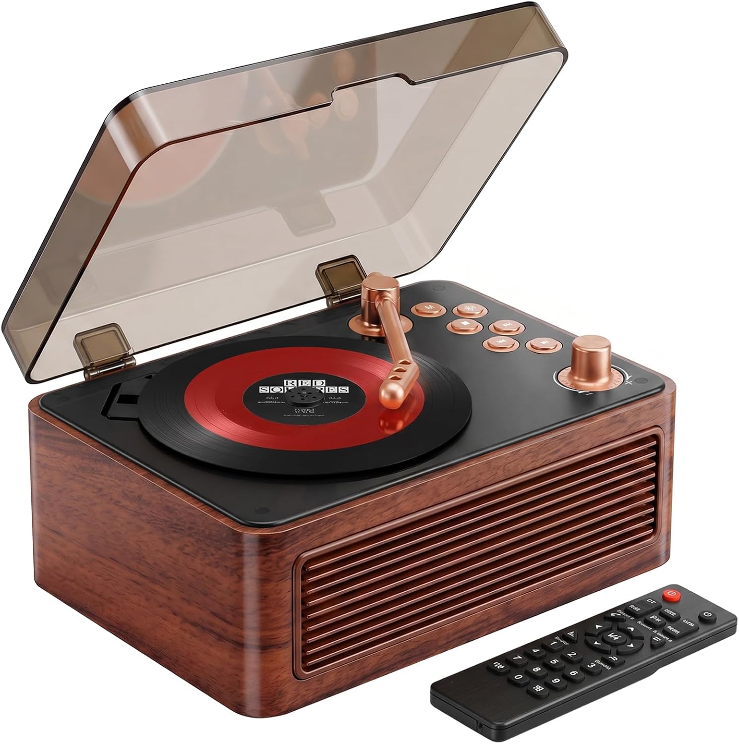 Gueray CD Player for Home Retro, Bluetooth 5.4, Hi-Fi Speaker,FM Radio