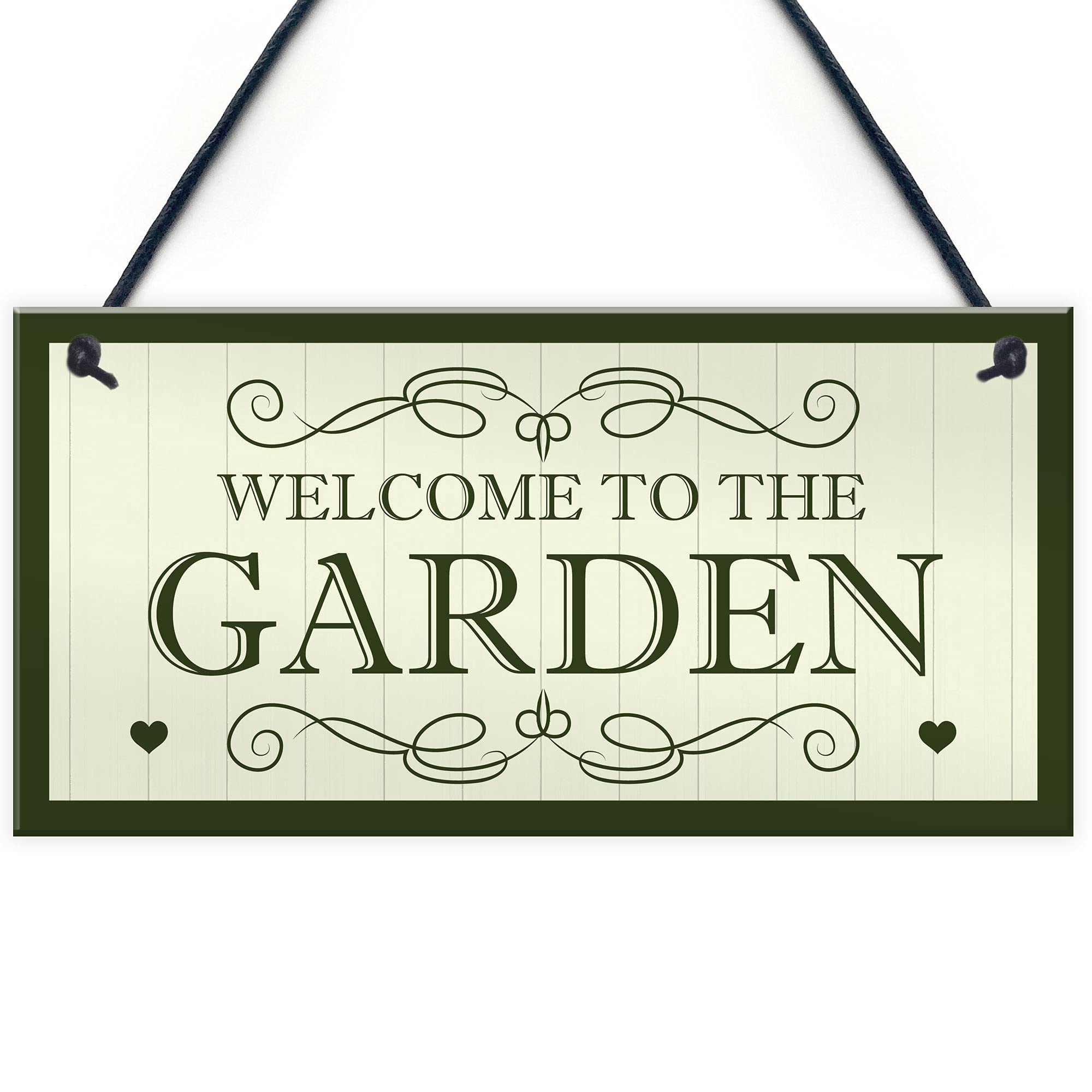 Welcome To The Garden Sign Hanging Plaque New Home Gift Friendship Gift Home Decor