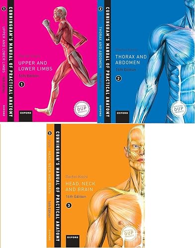 Cunningham's Manual of Practical Anatomy - Set of 3 Volumes - 16th Edition