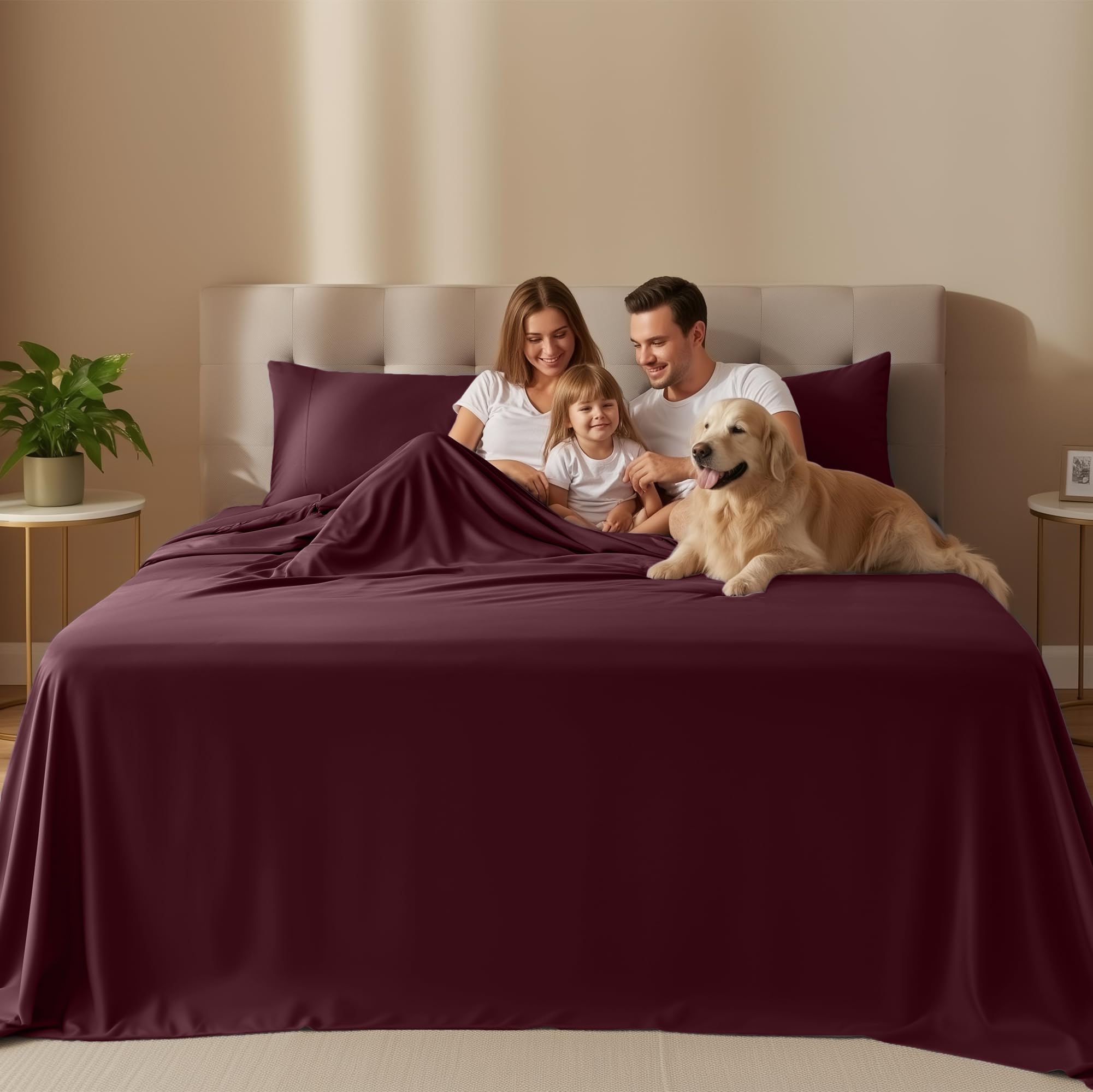 クイーンサイズ 4ピースシーツセット Amazon｜Utopia Bedding クイーンサイズシーツセット – 4ピースベッド