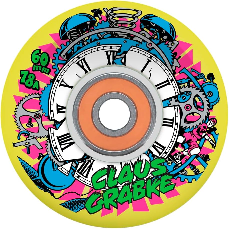 SLIME BALLS Claus Grabke Balls Light Ups 60MM 78A (Built-in LED) Skateboard Wheels Set of 4