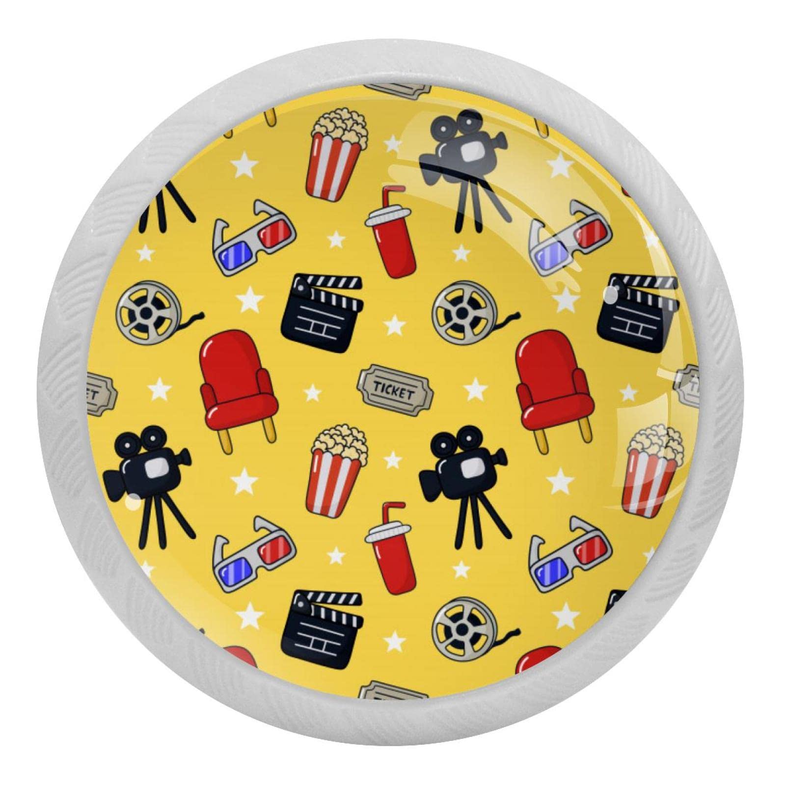 Boutons de tiroir cinéma pour relooker une commode de salon moderne