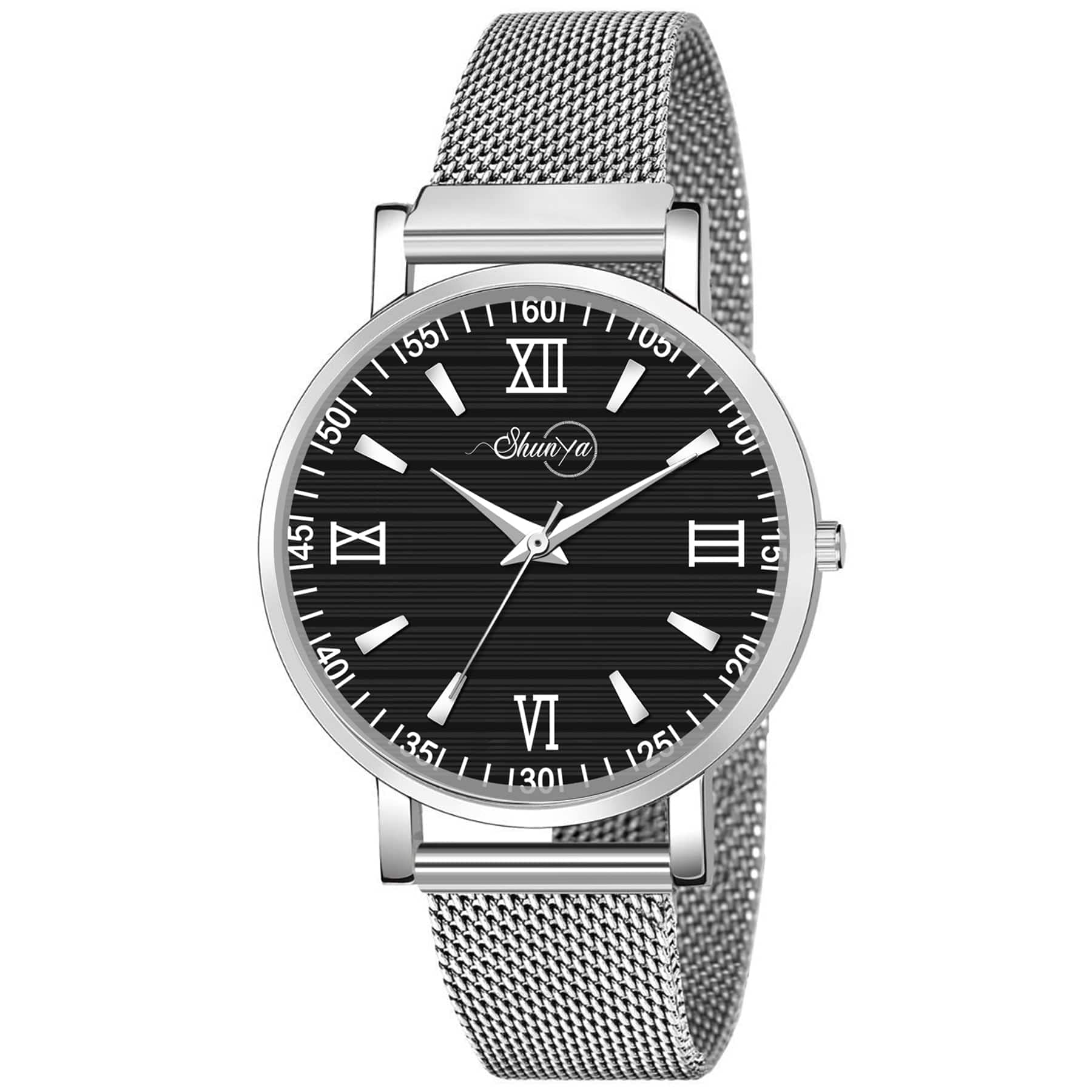Shunya New Analog Silver-Black Linear Designer Dial Woman & Girls Watch (B09NPSJVKW) Amazon Price History, Amazon Price Tracker