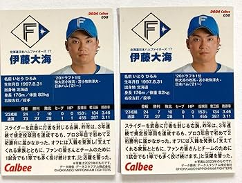 Amazon.co.jp: プロ野球チップス2024 エラーカード 伊藤大海