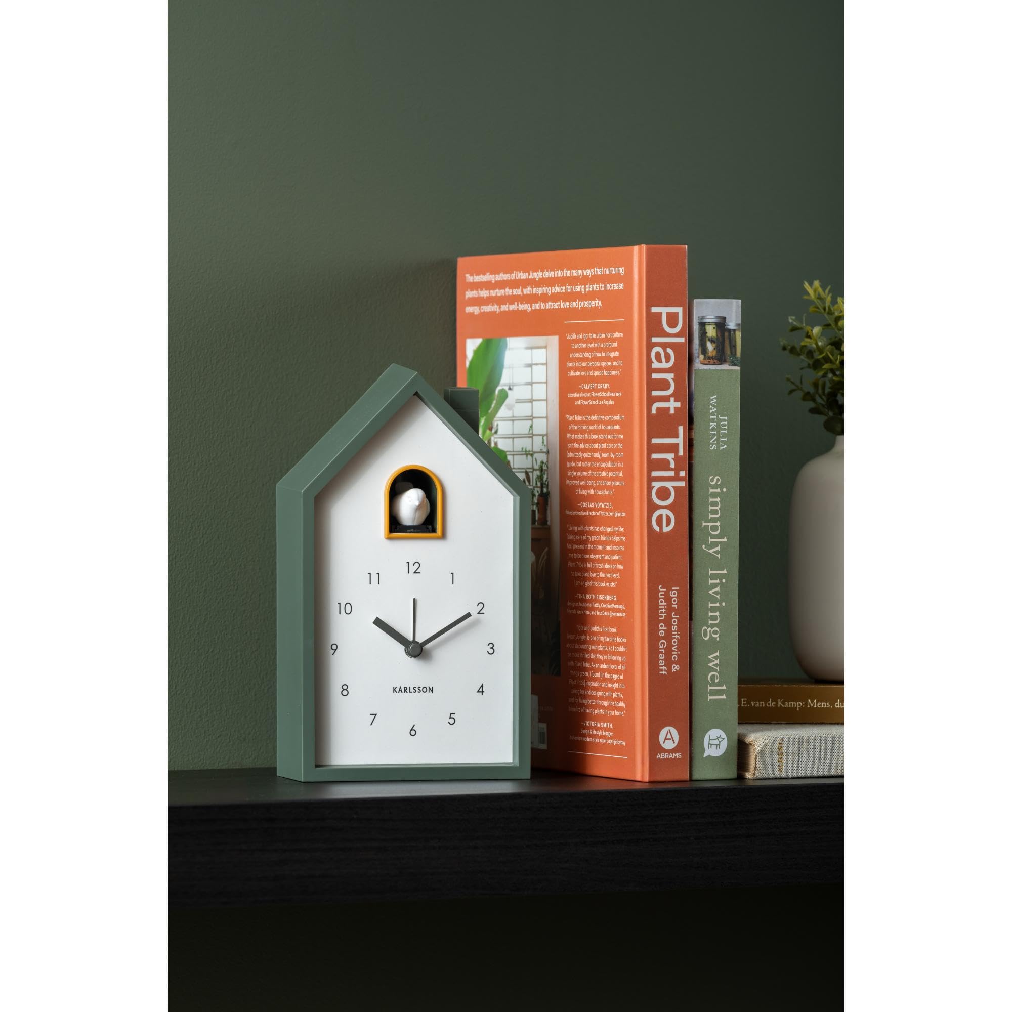 Wekker Modern Cuckoo Jungle Groen - Gratis bezorgd - De Woon Winkel