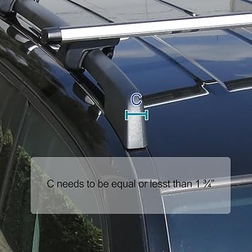 Spec-D Tuning Adjustable 53 Car SUV Top Silver Aluminum Cross Bar Roof Cargo Luggage Rack w/Lock Clamps
