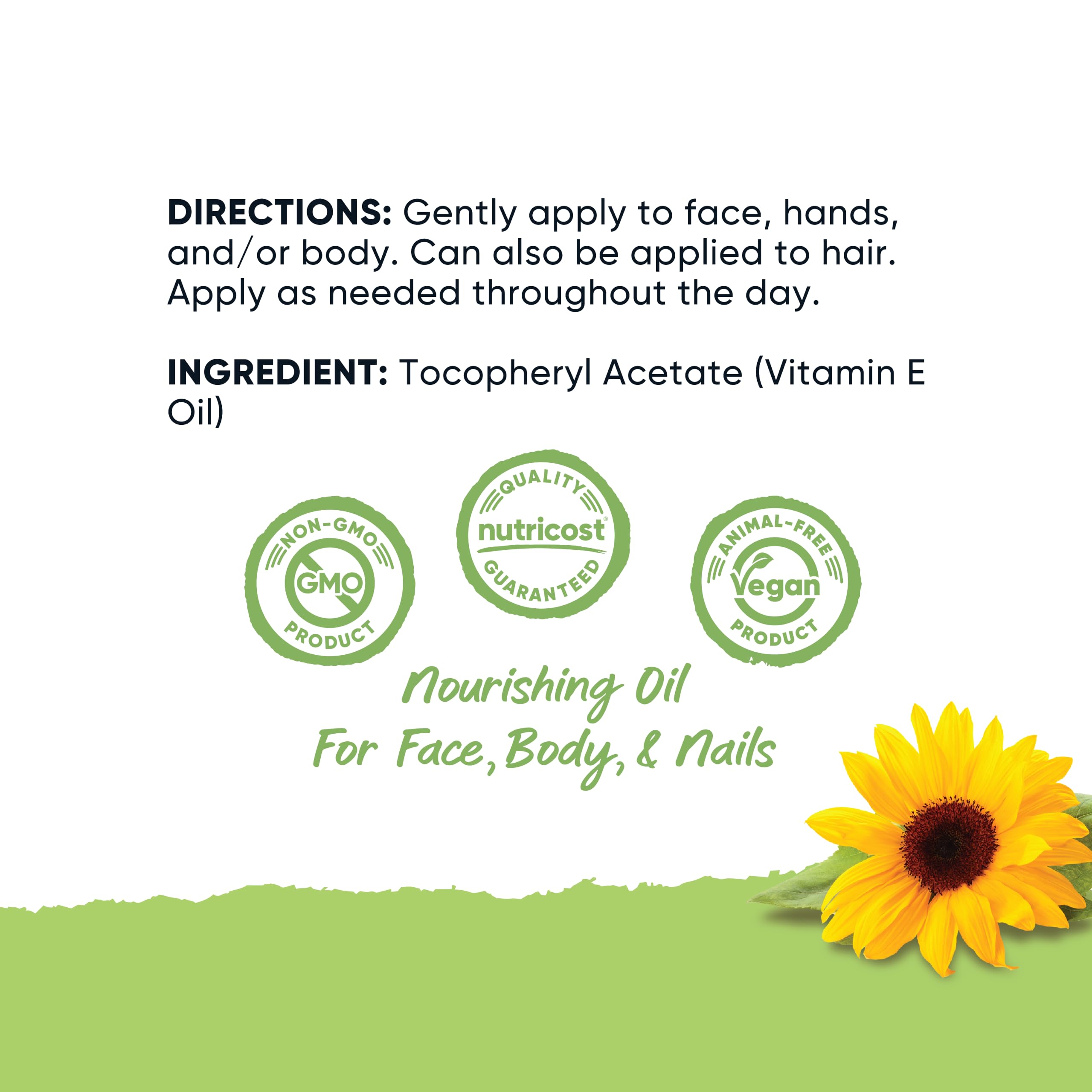Nutricost Essentials Vitamin E Oil (8 Ounces / 230,000 IU) — Amazon image 3