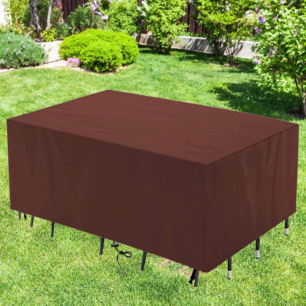 Copertura per Mobili da Giardino,420D Oxford Telo Impermeabile Anti-UV Antivento, per mobili da giardino, sedie, tavoli