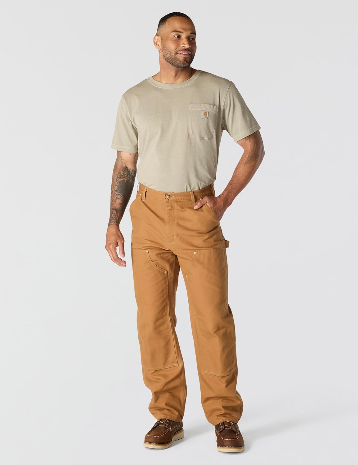 Carhartt Men's B01 Loose Straight Firm Duck Double-Front Dungaree - Image 5