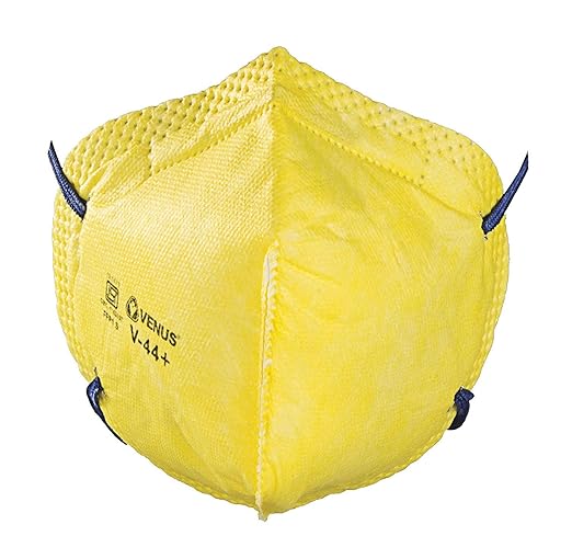 V-44++ Respirator Mask, Pack Of 50, Yellow Pack of 50