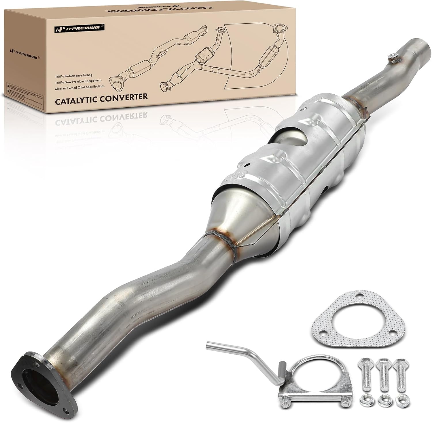 A-Premium Catalytic Converter with Gasket Kit Direct-Fit
