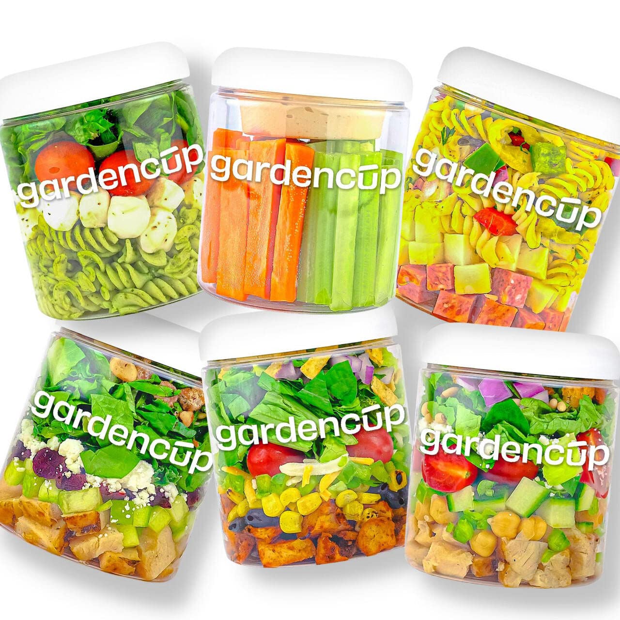 Gardencup Fresh Salads Variety 6Pack, Fresh and Ready to
