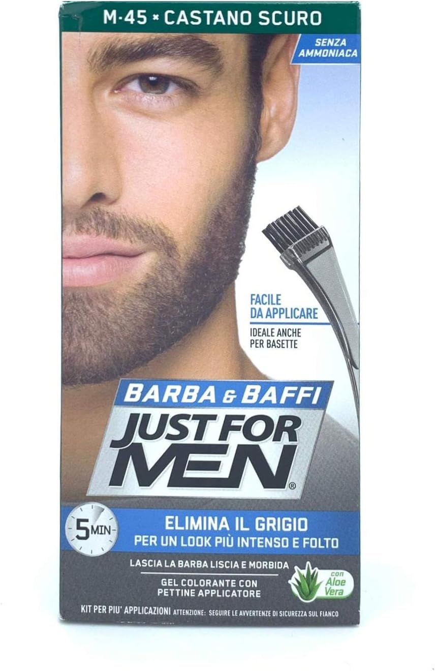 Beard and Mustache Permanent Colour Dark Brown M45 2 x 14 ml