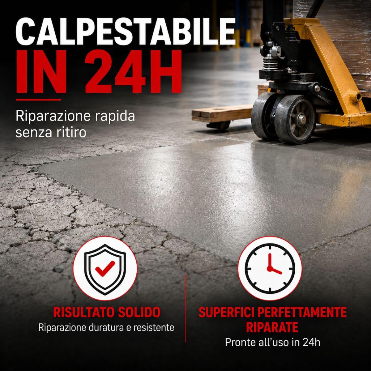 Malta epossidica per calcestruzzo Riparazione di buche, avvallamenti - DURPOX - 5 kg - ARCANE INDUSTRIES