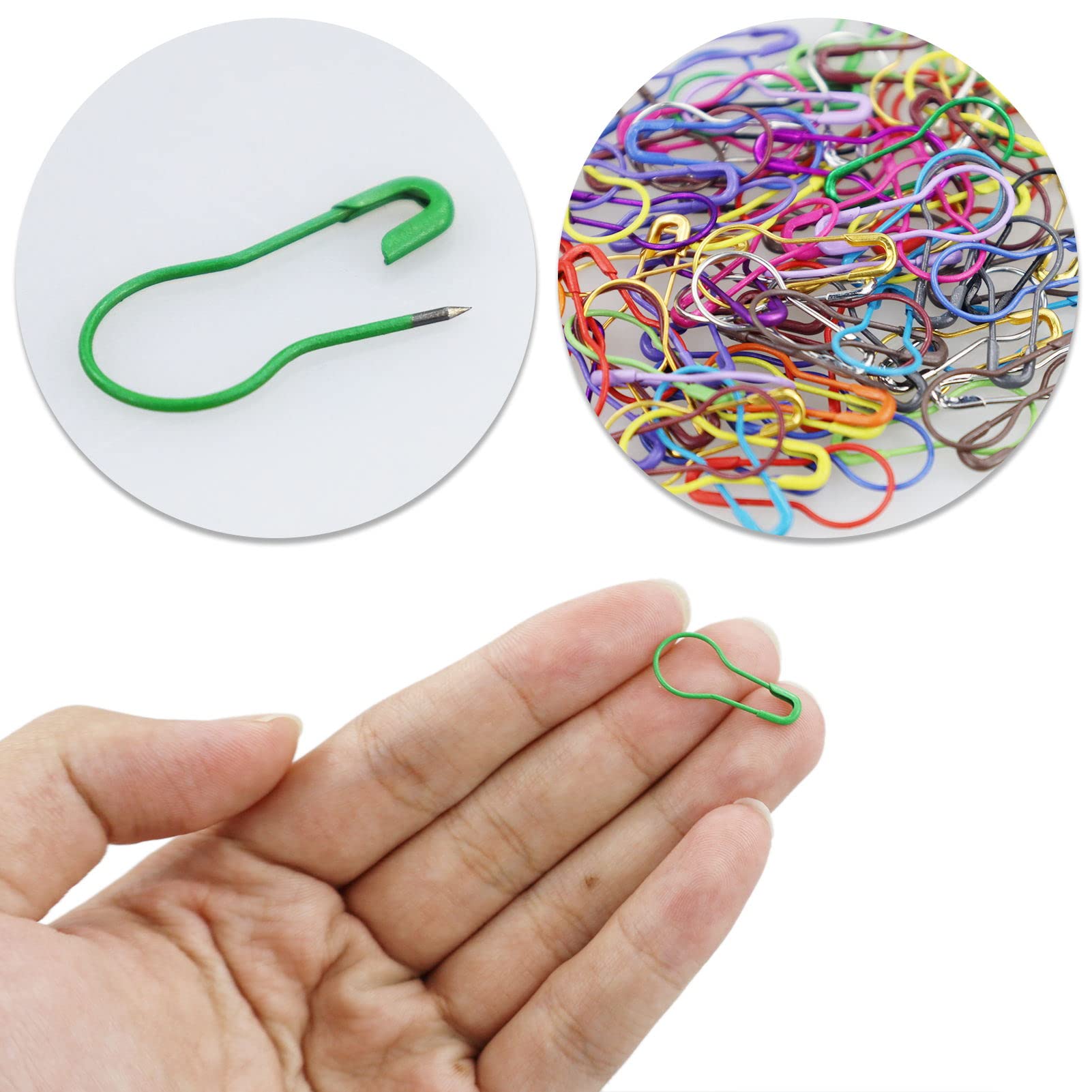100 Spille Da Balia Colorate - Spilloni Per Scialle, Cucito E DIY, Con Scatola Portatile - Foto 5