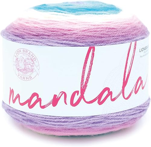 Lion Brand Yarn - Hilo de mandala (1 madeja), ligre