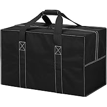 70L Large Duffle Bag for Travel - 24 inch Duffel Bag Heavy Duty Luggage Storage Bag (Black)