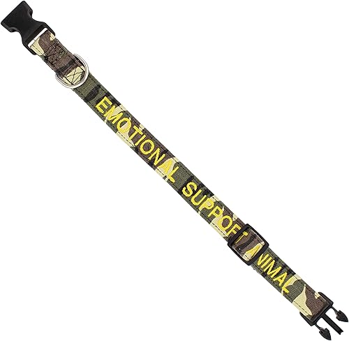 Miniatura 7 de Mondo Medical Collar de perro de servicio de apoyo emocional  16.5 a 24 pulgadas, collar de perro grande de camuflaje para perros de tamaño grande