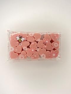 Waxys Luxury Strong scented Toasted Marshmallow 20 mini heart wax melt with Ecosoy, natural mica and Vegan friendly