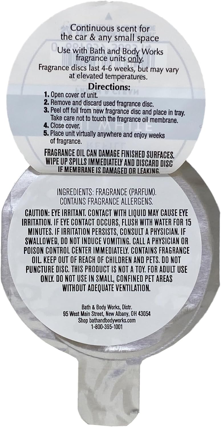 Bath & Body Works Fiji White Sands 4 Pack Car Fragrance Refill Bundle with a Natural Oats Sample Soap