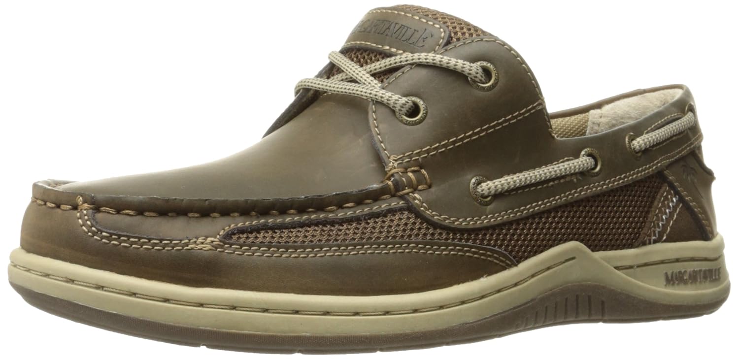 Margaritaville Men's Anchor Lace Boat Shoe, Brown, 11. 5 M US - Review, Price and Buying Guide