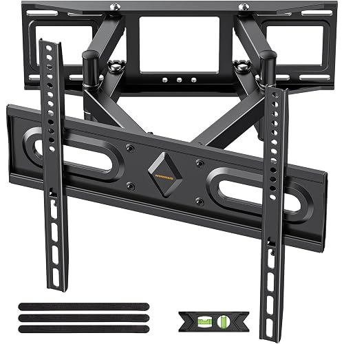 IWORKBOARD 50 55 65 inch Full Motion TV Wall Mount for 32-70 inch TV Bracket,Dual articulating Arms Mount, Tilt Swivel Extension Level, Max VESA 400x400mm, 16" Studs, 110 lbs,Fit Most 40 43 50+ TVs