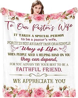 Gift for Pastor Wife Appreciation Gifts for Pastor Wife Christian Pastor Gifts for Pastor Wife Birthday to Our Pastor Wife Blanket 50x60 Inches