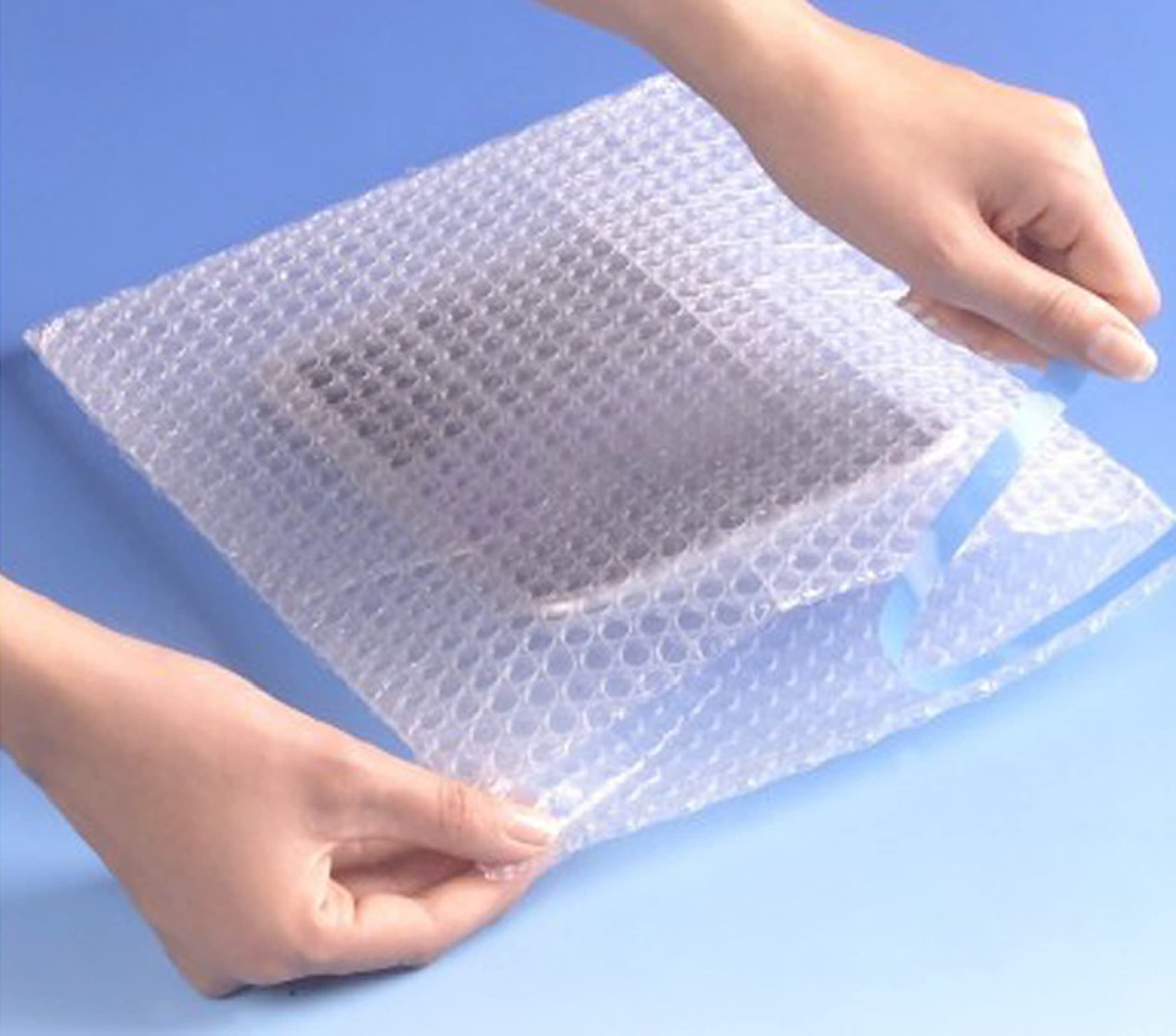 Jeco - Lot de 200 sachets bulles d'air tricouche 150 x 200 mm 100 microns avec rabat adhésif 45 mm