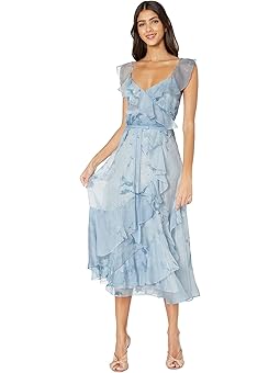 marchesa notte navy mena dress