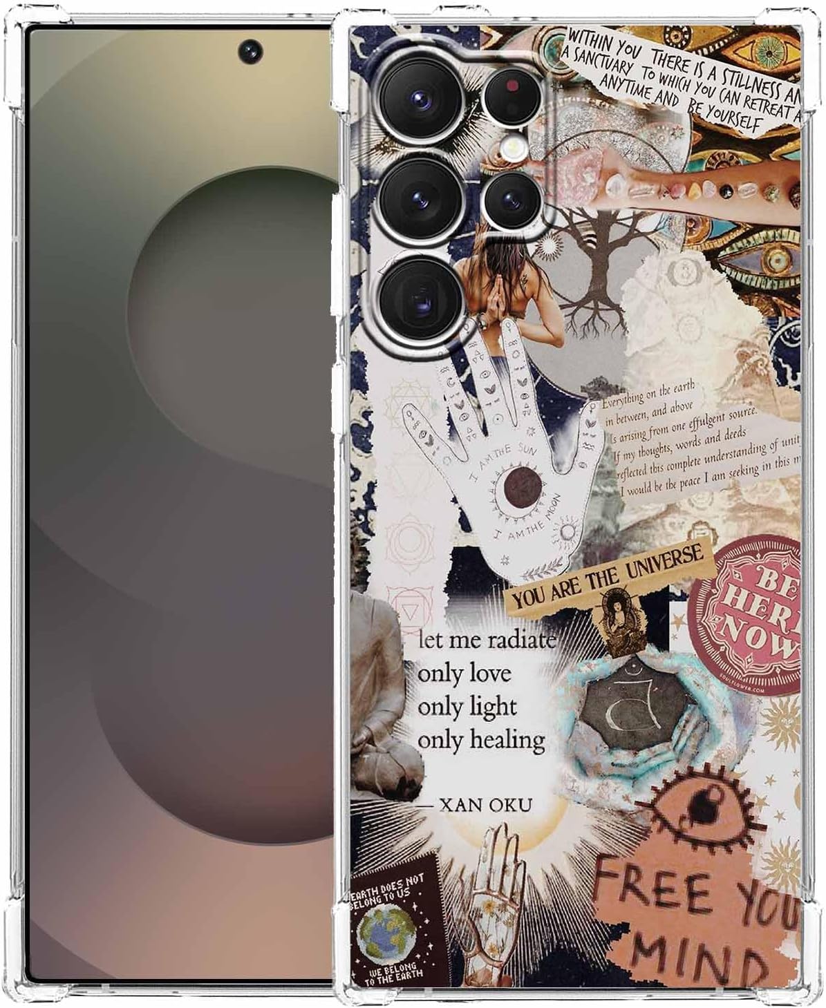 Case for Samsung Galaxy S25 Ultra with Superhero Design,Cartoon Comic Pop Culture Art Collage,Clear Soft TPU Bumper Phone Cover,6.9"(Hero,S25U)