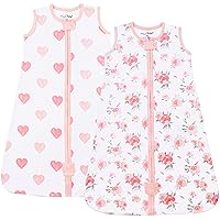 Vista 57 de Saco de dormir para bebé 1.0 TOG, manta portátil de algodón orgánico para bebé con cremallera bidireccional, saco de dormir de transición para bebé