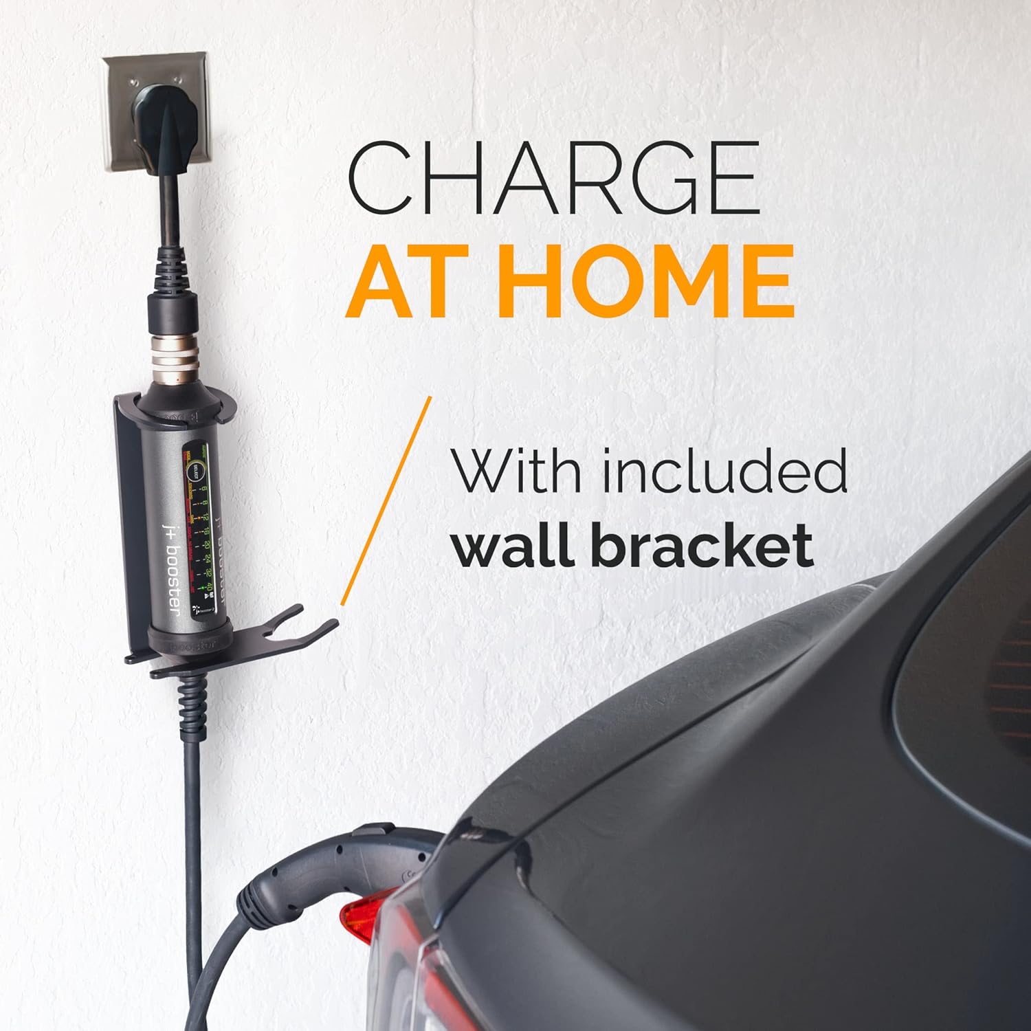 Wall Mount Bracket for J+ Booster 2 Electric Vehicle Charger, for Home or Commercial use, Ideal for Organized EVSE Charger Storage