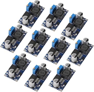 DROK LM2596 Back Converter 10 Pack DC to DC Step Down Converter Adjustable Voltage Regulator 3.2-35V to 1.25-34V