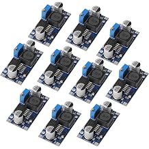 DROK LM2596 Buck Converter, Pack of 10 DC to DC Buck Converter Adjustable Voltage Regulator 3.2-35V to 1.25-34V