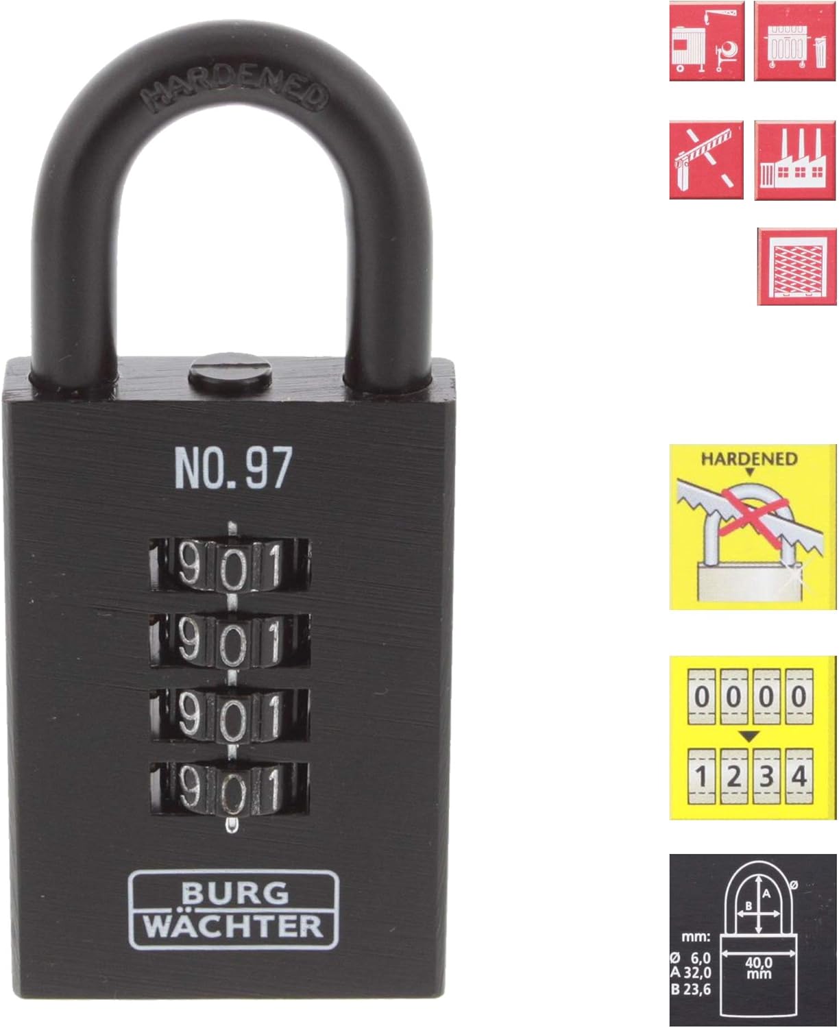 Combination Lock Numero 97 50 SB