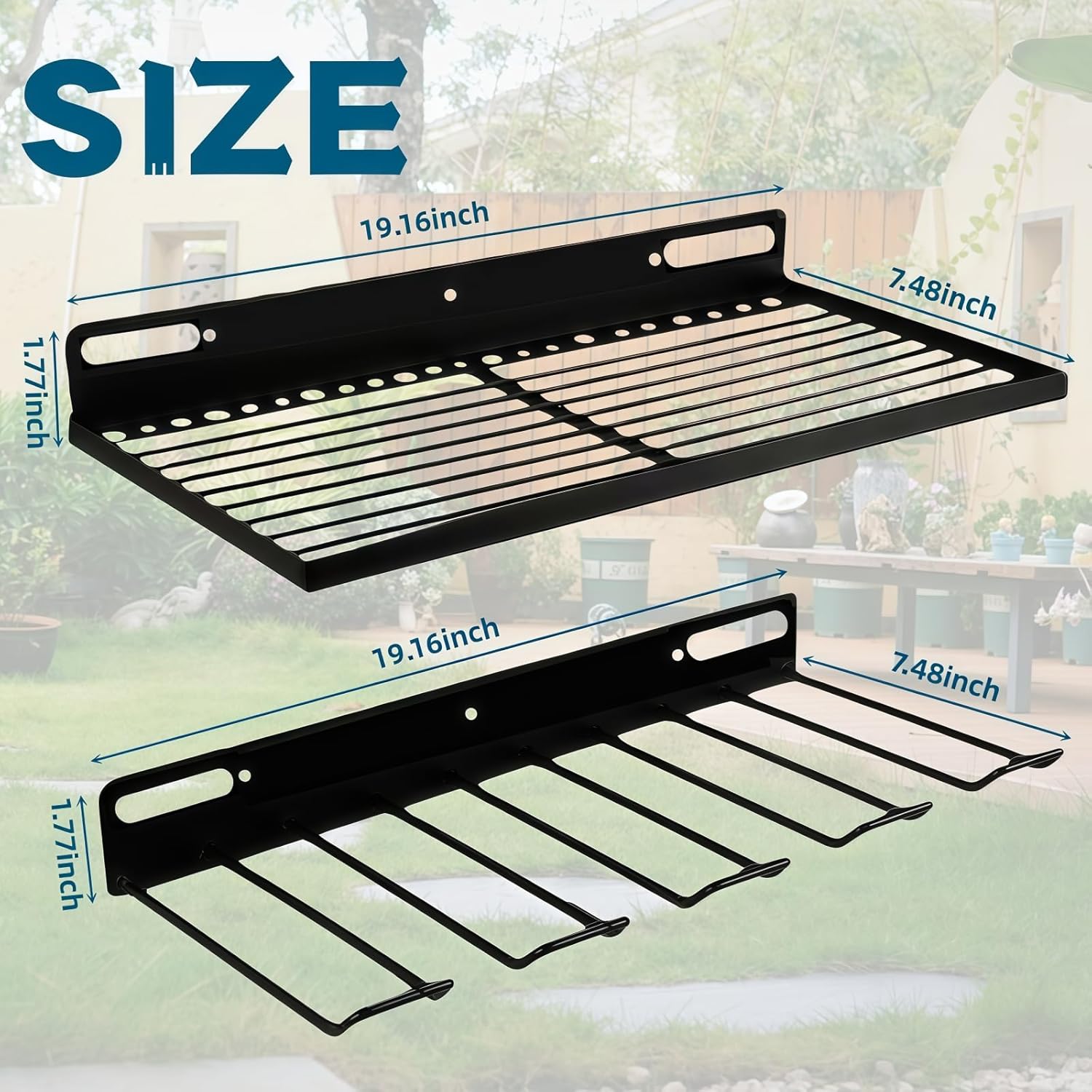 Resin Shelf Accessory Outdoor Sheds Storage,Compatible with Suncast shed Accessories,with EZ Bolt Assembly (1)