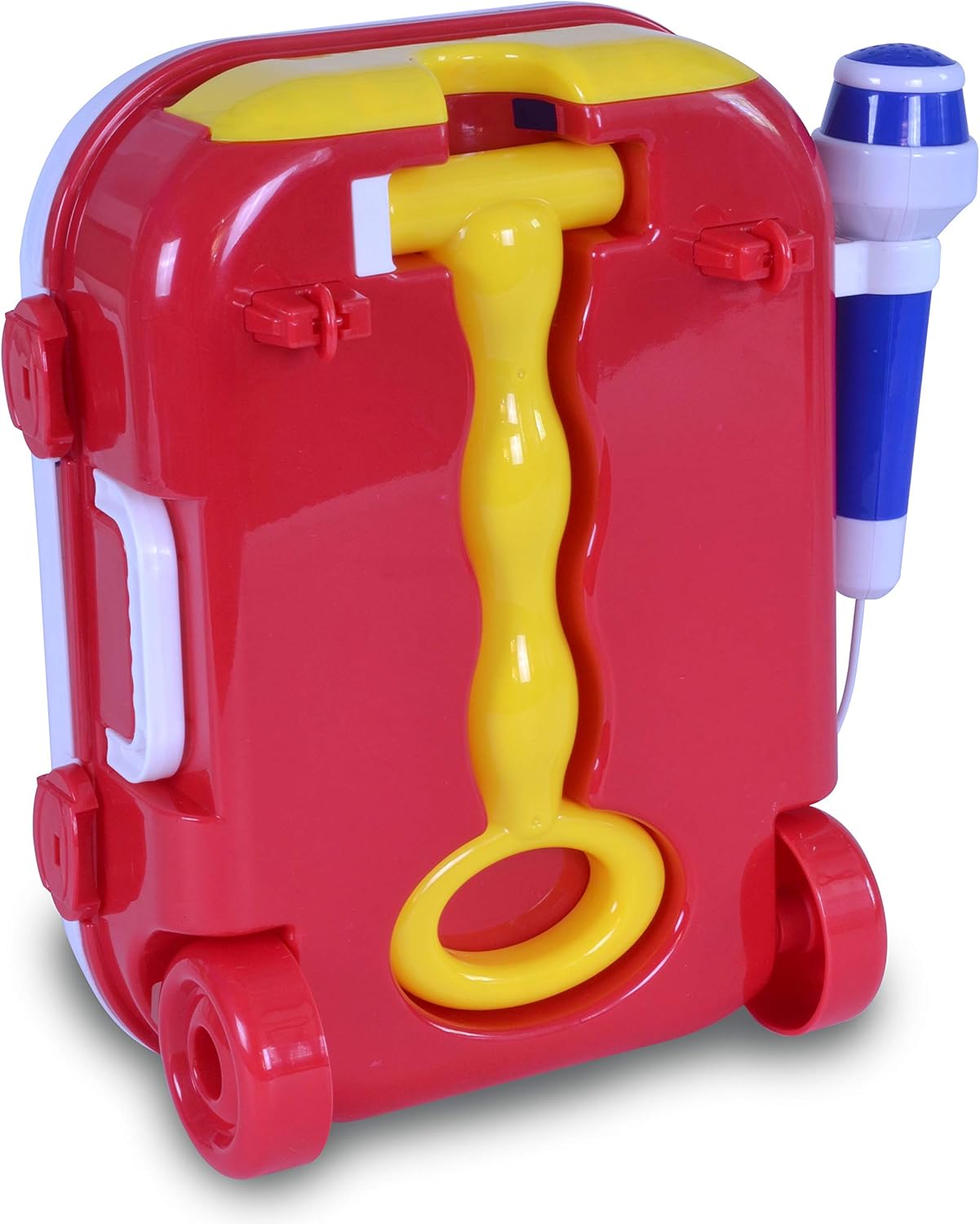 Bontempi Toy Band Star Flashing Amplifier Trolley with Microphone - Portable, Powerful, USB & AUX Inputs, Rechargeable Battery, Multicolored, For Children
