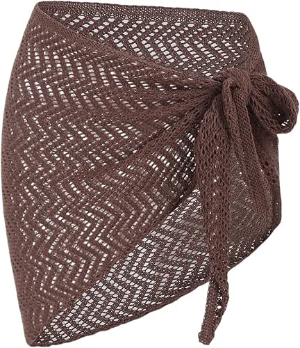 ZAFUL Sarong Coverups for Women Beach Vacation Fishnet See Thru