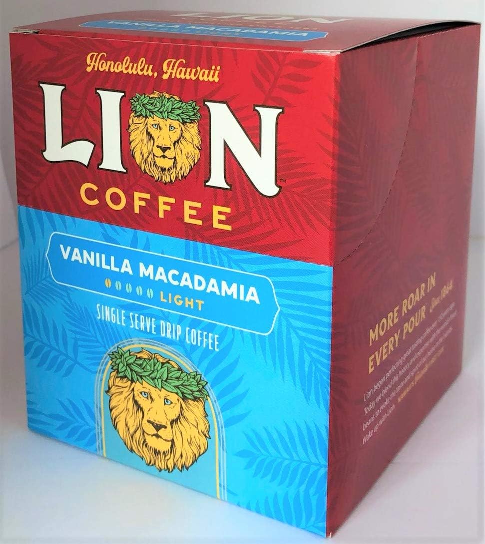 Amazon ライオンドリップコーヒーバニラマカダミア 8g 10袋 ライオンコーヒー ドリップバッグ 通販
