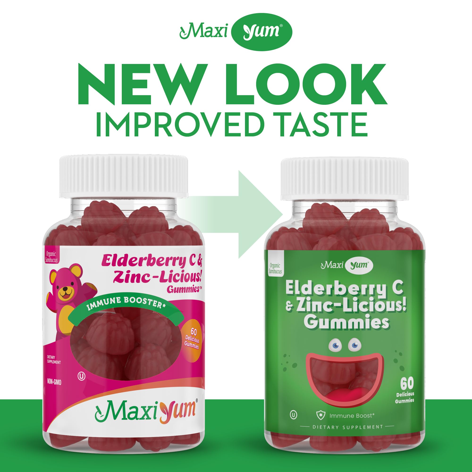 Maxi Health® Elderberry Gummies with Zinc & Vitamin C (60 Gummies) — Amazon image 2