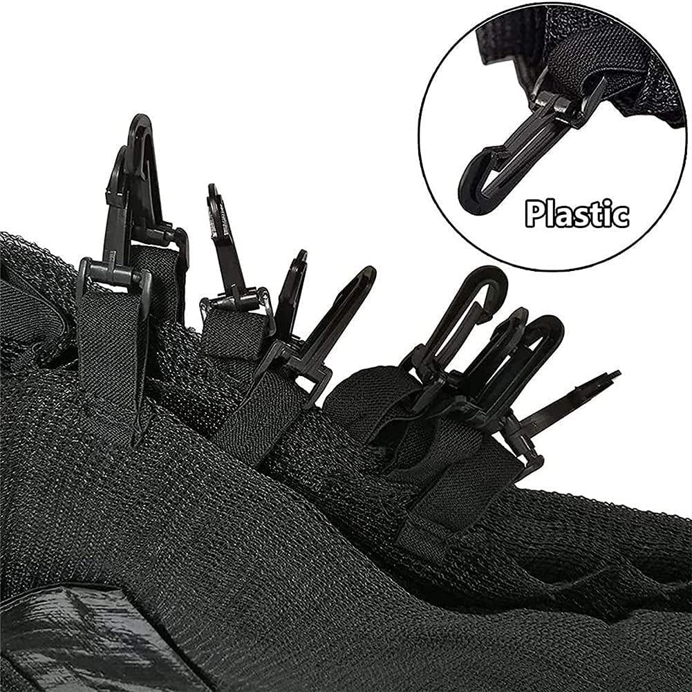 Rete Di Ricambio Per Trampolino, 6FT 8FT 10FT 12FT 14FT 16FT Recinto Per Trampolino, Si Adatta Alla Maggior Parte Dei Trampolini Con Telai Rotondi, SOLO RETE,16 FT 12 Poles - Foto 11