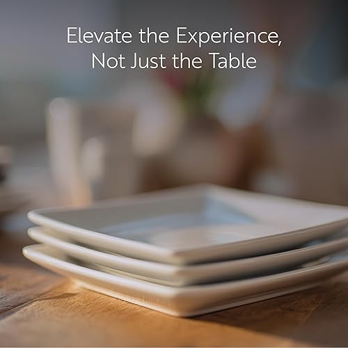 Miniatura 7 de Restaurantware -10 platos blancos pequeños cuadrados, mini platos de 3 pulgadas, para aperitivos, aptos para microondas, apto para horno, plato