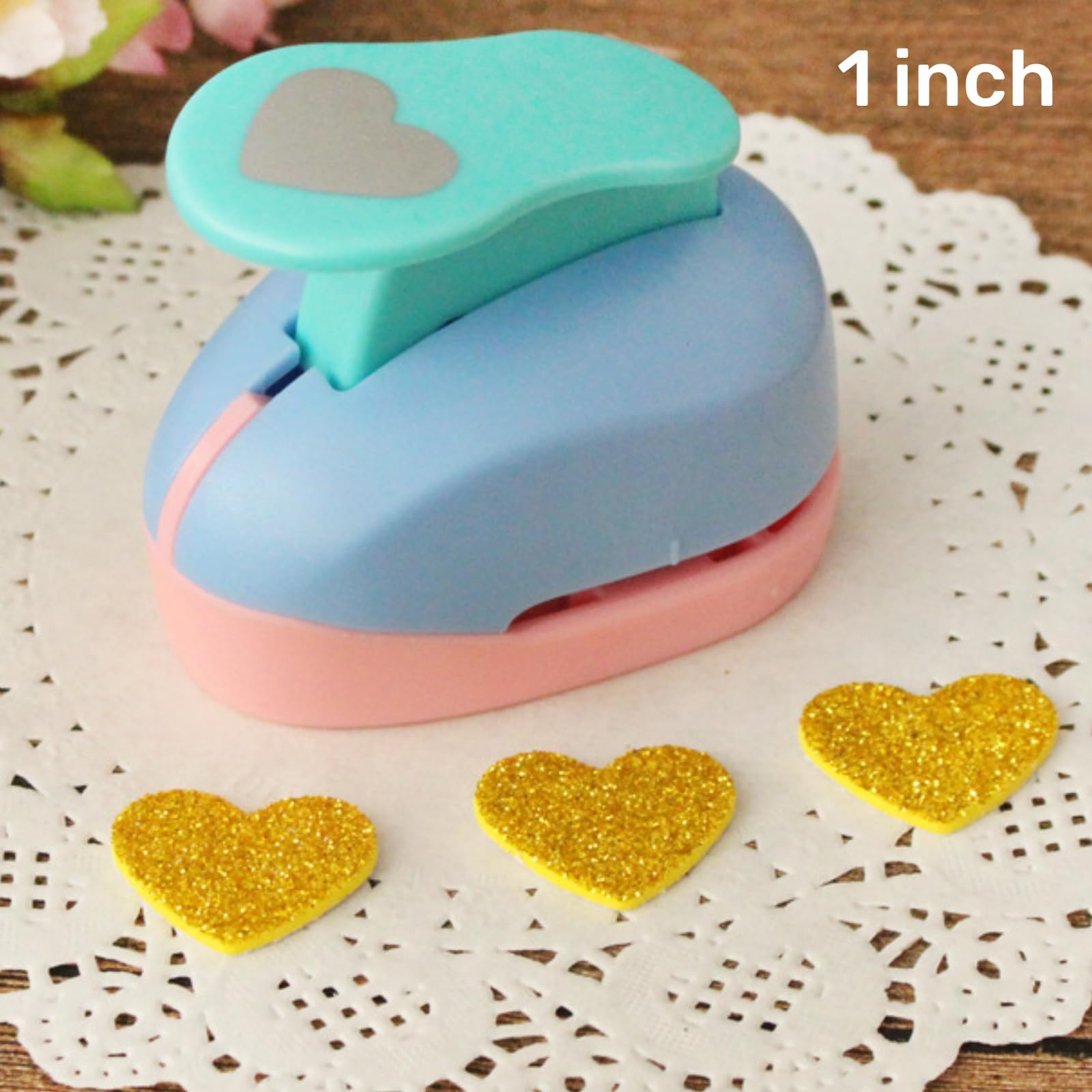 200円☆クラフトパンチ☆ダイカットハート10カラー④ Amazon.co.jp: ハートペーパーパンチ – 1インチ ハート型 ペーパー